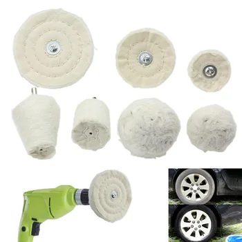

7pcs Buffing Drill Pad Mop Wheel For Motorcycle Wheel Manifold Polishing Car Wash&Maintenance Cleaning Tools Polishing Wheel