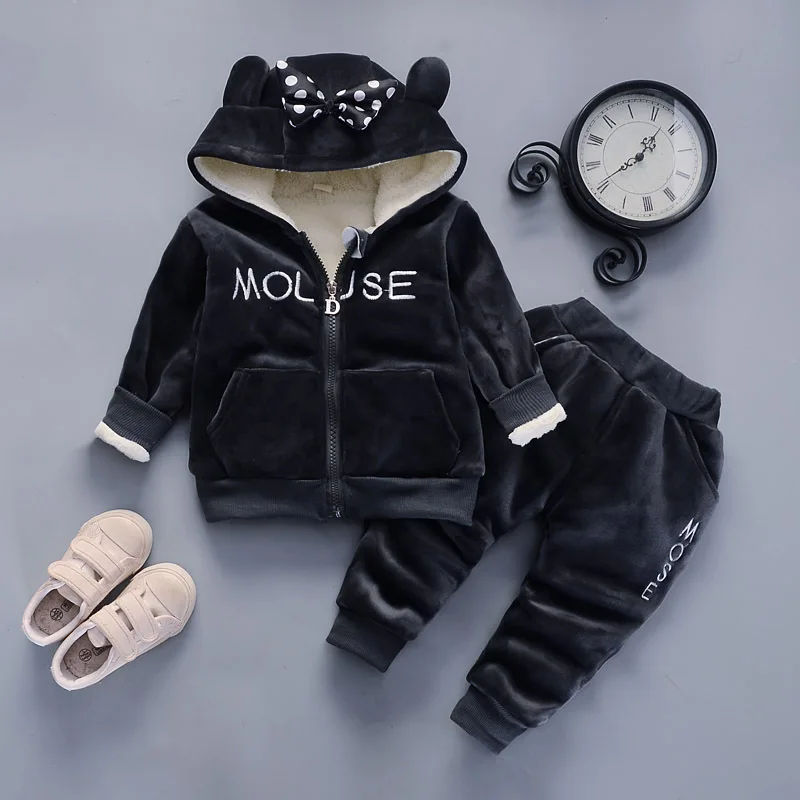 Kleinkind Mädchen Kleidung Anzug 2023 Herbst Winter Kinder Kostüm Hoodie Top Hose 2 stücke Outfit Kinder kleidung für Jungen Sets 1-4 Jahre