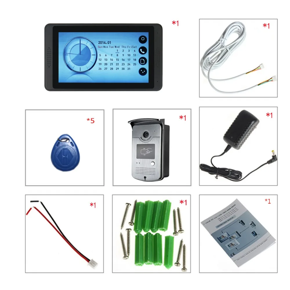 Excellent Yobang Security 7"Color TFT Wired Wifi Video Door Phone Doorbell System Waterproof With RFID Password Unlock Intercom IR Camera 17 Excellent Yobang Security 7"Color TFT Wired Wifi Video Door Phone Doorbell System Waterproof With RFID Password Unlock Intercom IR Camera 17