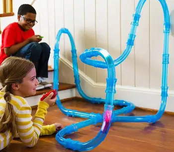 

Ant small train set boy educational Rock Crawler Children's changing luminous track racing electric remote control large