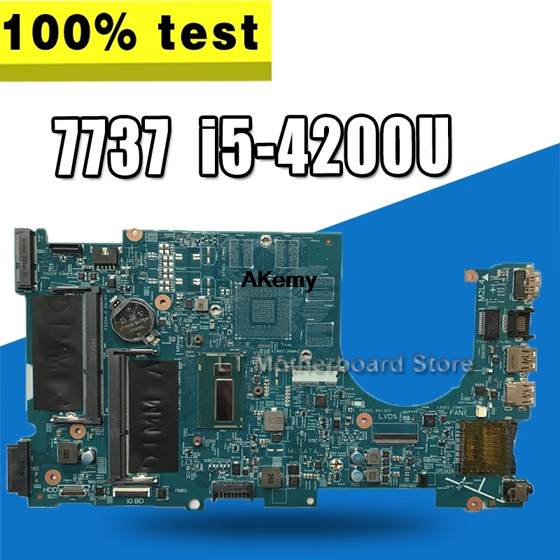 

For DELL INSPIRON 7737 Laptop Motherboard I5 CPU CN-0VHTPV 0VHTPV VHTPV CN-044PTM 044PTM 44PTM Tested 100% work