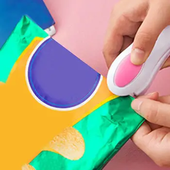 

Portable Handheld Heat Sealing Machine Snacks Food Sealer Seal Packing Bag Tool convenient to use and storage great ideal for ho
