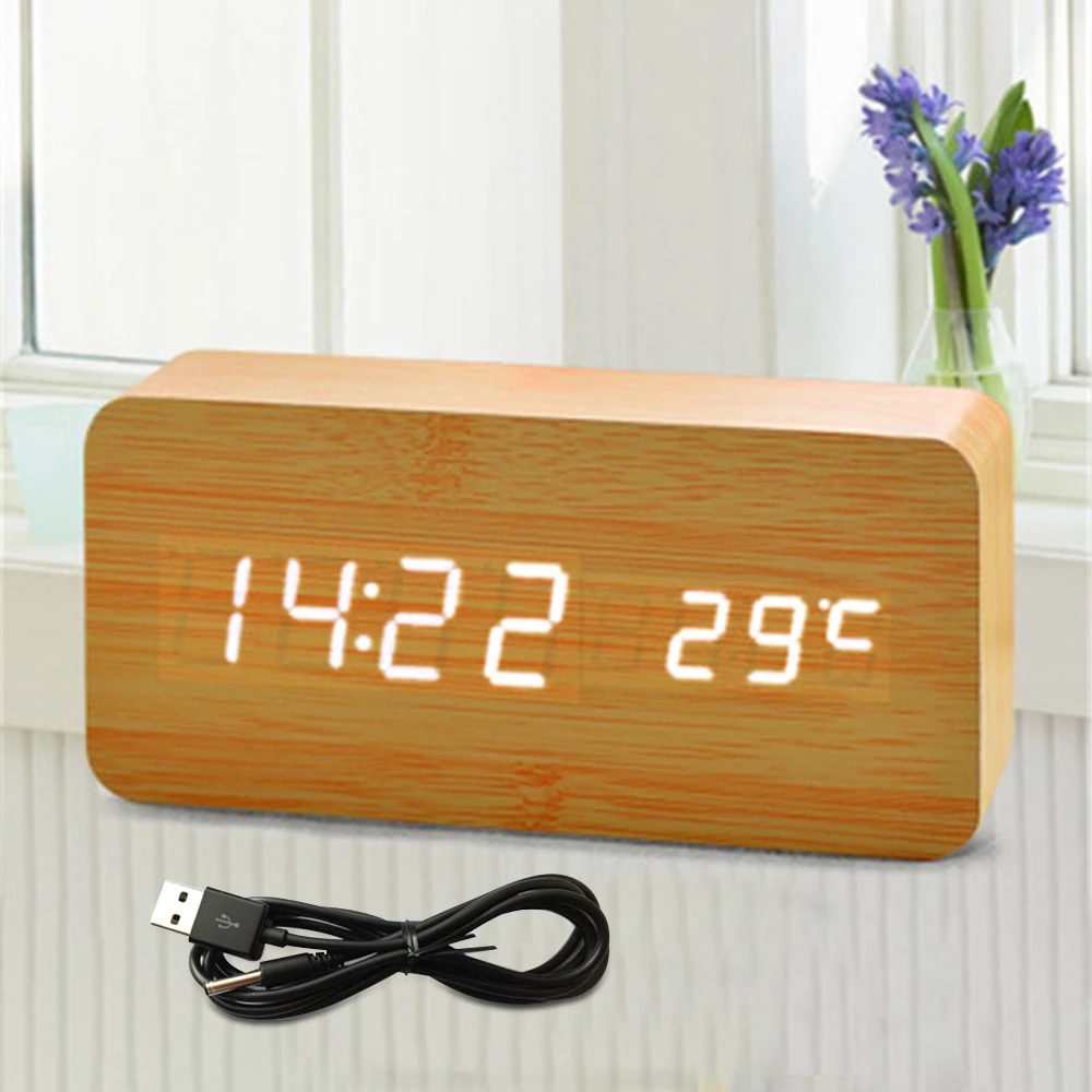 Antique Style Wooden Clock Iuminous Black White Night About Art+ Date+ Time Clock Temporary Home Office