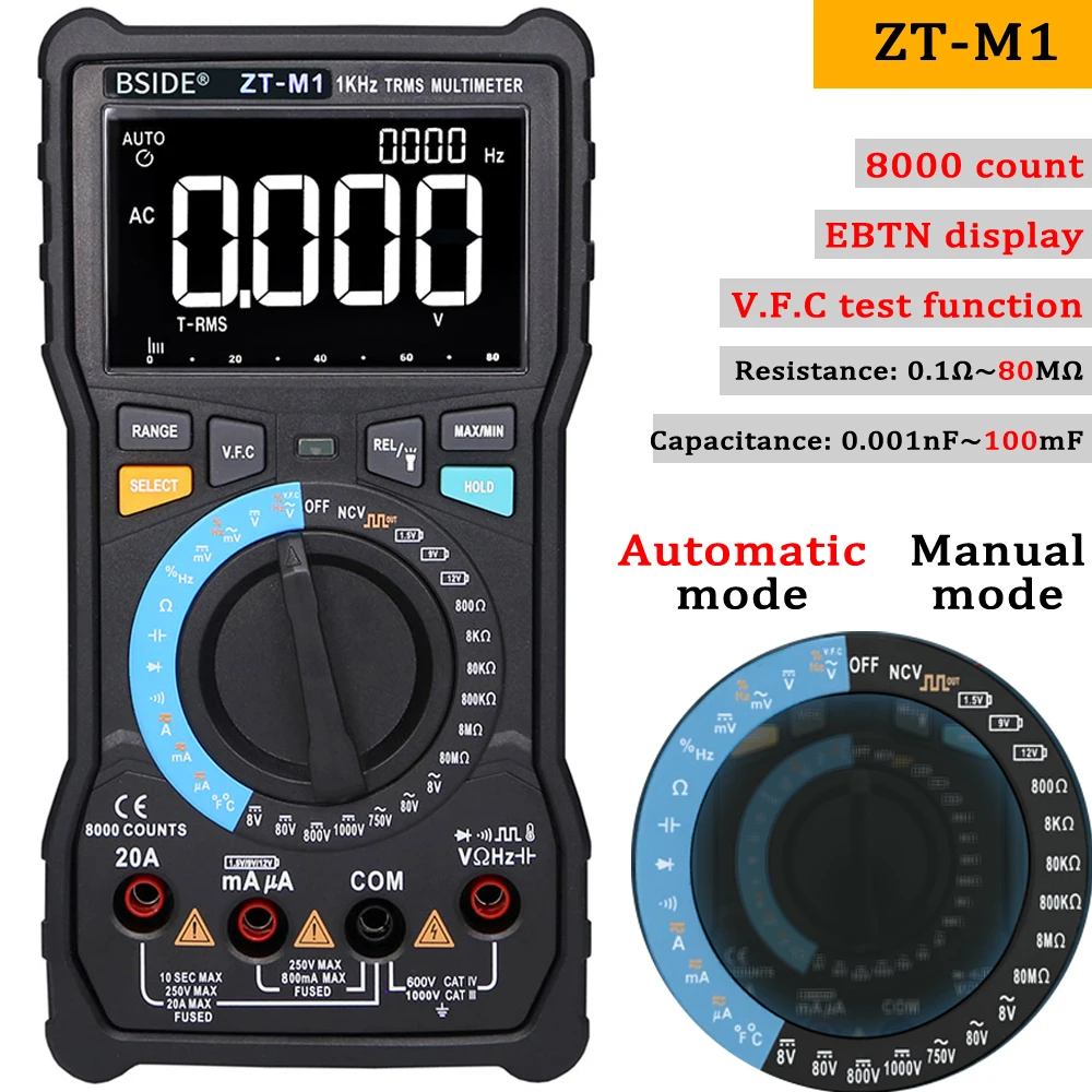 Bside Zt301 Digital Multimeter | Bside Zt300ab Multimeter | Zt Digital ...