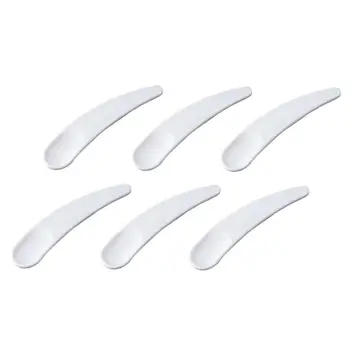 

300pcs Practical Cosmetic Mask Scoop Beauty Tools Facial Cream Mask Plastic Spoon (Crescent Spoon)