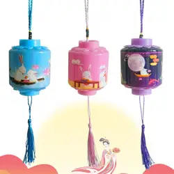 Chang'e – lanternes lumineuses portables en forme de lapin, en Jade, décor pour mi automne, cadeau pour enfants 