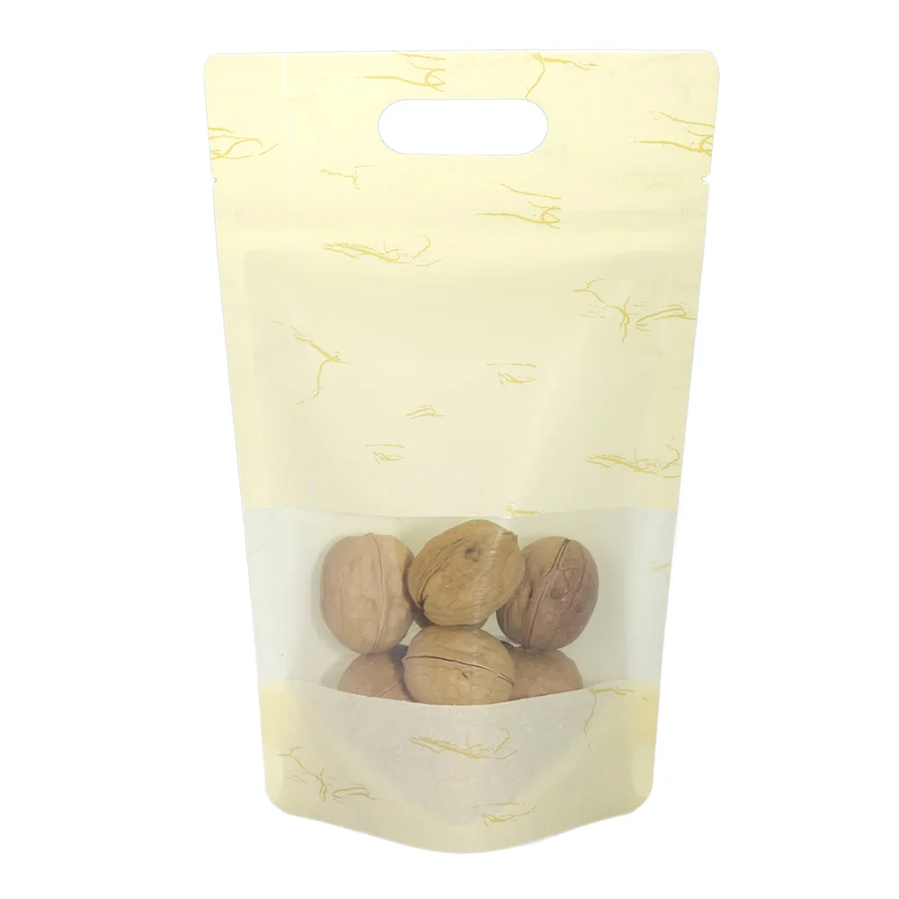Купить Zip Lock Plastic Bags Matte Mylar Paper Hang Hole Stand Up Pouches Snack Nuts Reusable Ziplock With Clear Window  Дом и сад | Storage Bags (4000800310858)