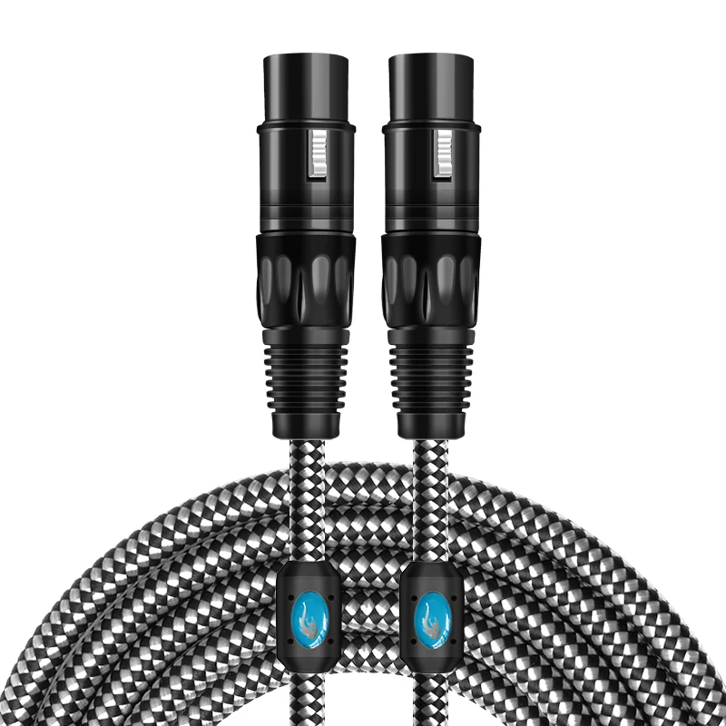 3 Pin XLR Сделано в Китае к женскому удлинитель AUX c двумя штекерами для микрофон