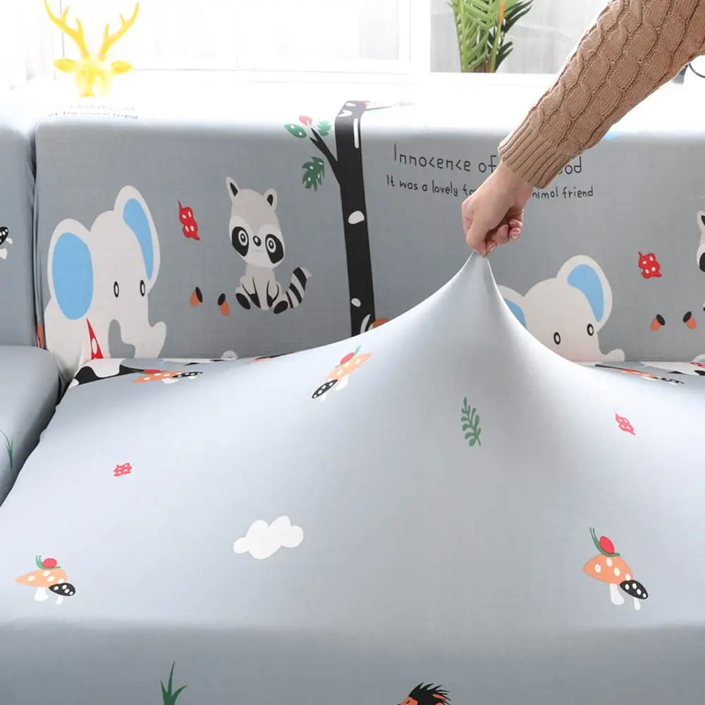 Чехол с мультяшным принтом(L Секционный или Loveseat или Coner), чехол для дивана, все включено, чехол для дивана, плотная эластичная пленка