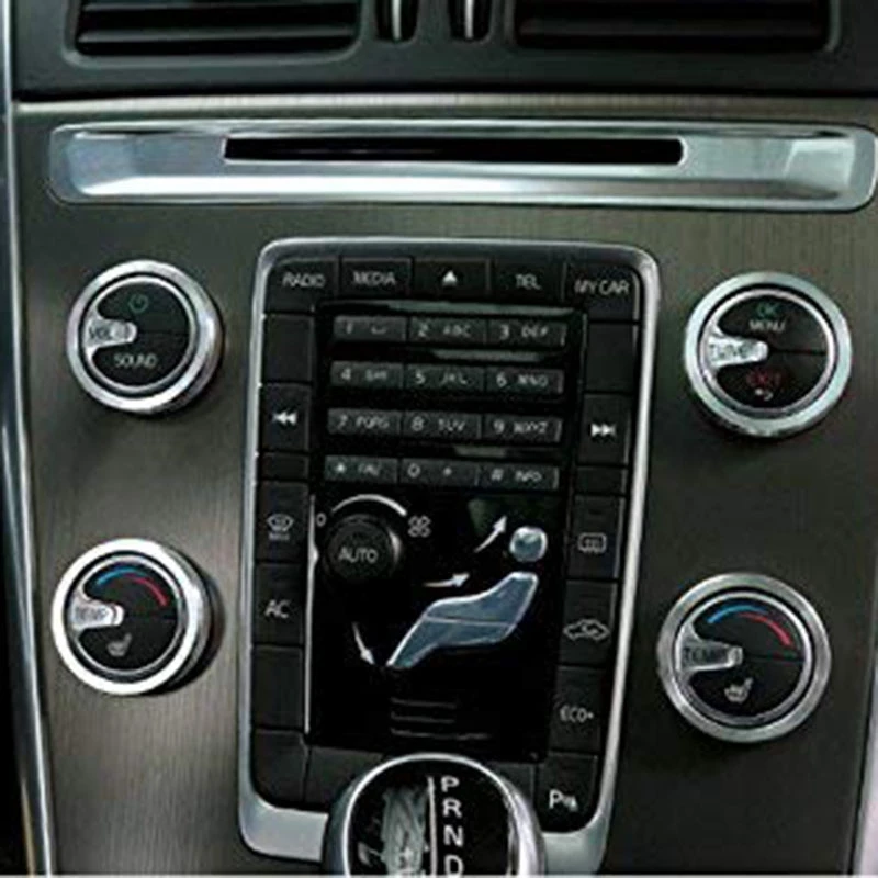 4 шт. Серебряный Кондиционер Ручка и аудио ручка Крышка для Volvo XC60 S60 V60 V40