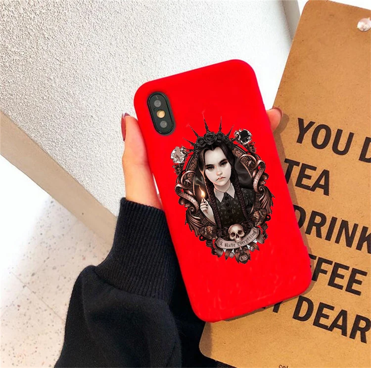 22918 Среда Addams семейный цветной Мягкий силиконовый чехол для телефона iphone 6/6s, 6 Plus/6s Plus, 7/8, 7 Plus/8 Plus, X, XS, XR, XSMax - Цвет: 22918