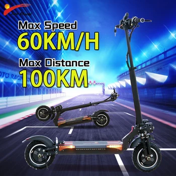 

Adult Electric Scooter Foldable Two-Wheel Electric Kick Scooter with Seat 48V 2000W Dual Motor 60KM/H Max Speed EU/USA Stock