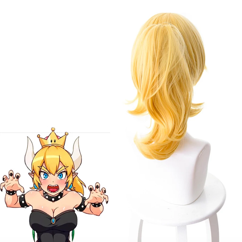Аниме Супер Марио косплей парик принцесса Bowsette Косплей парики термостойкие синтетические вечерние парики на Хэллоуин Kuppa Koopa Косплей парики