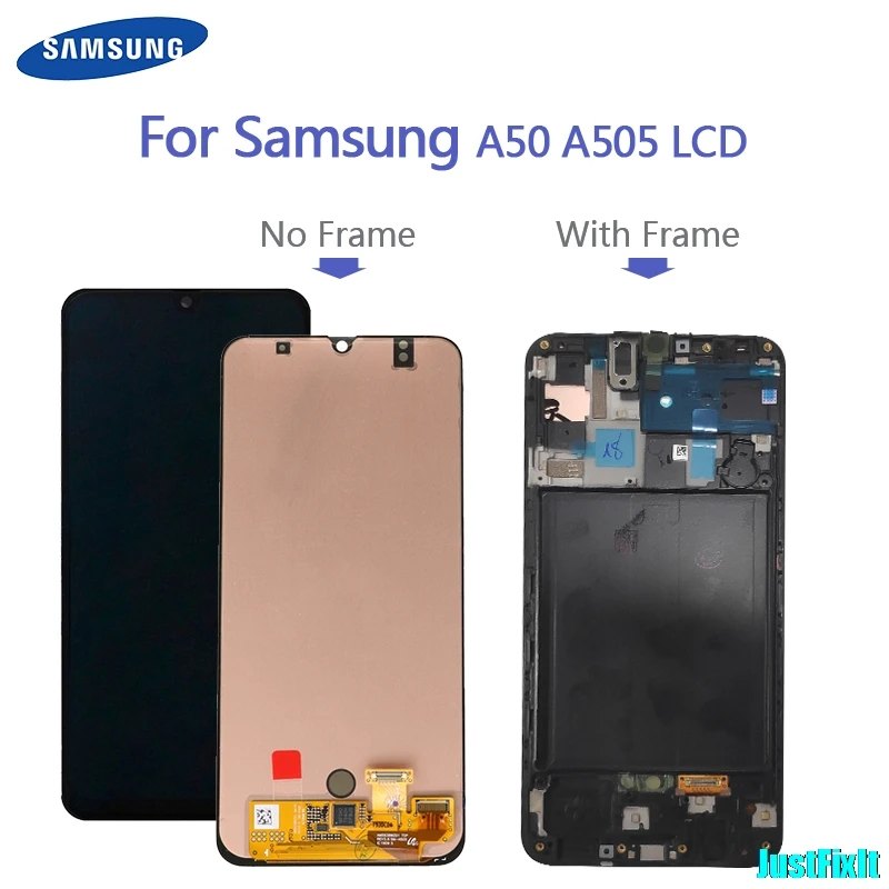 100% оригинал для Super Amoled Samsung Galaxy A50 SM A505FN/DS A505F/DS A505 ЖК дисплей сенсорный экран