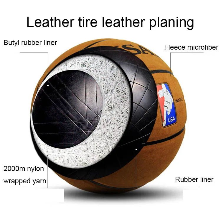 No. 7 student basketball leather texture blue ball microfiber explosion-proof basketball wear-resistant wicking
