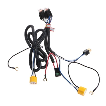 

H4 Headlight Fix Dim Light Relay Wiring Harness System 2 Headlamp Light Bulb 87HE