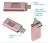 4 in 1 Micro USB Stick Flash Disk Type-C 16GB 32GB 64GB 128GB 256GB USB Flash Drive OTG Pen Drive for iPhone/Android/Tablet PC ► Photo 2/6