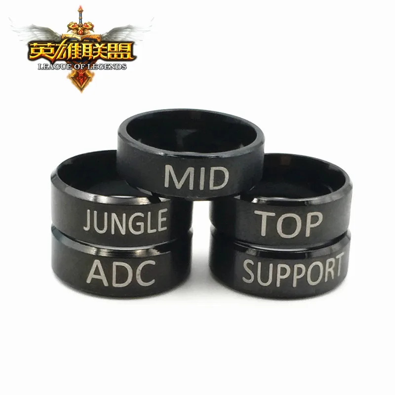 Game LOL Ring League Of Legend Stainless Steel For Fans Gifts High Quality Accessories USA#7&amp#9 Wholesale | Украшения и