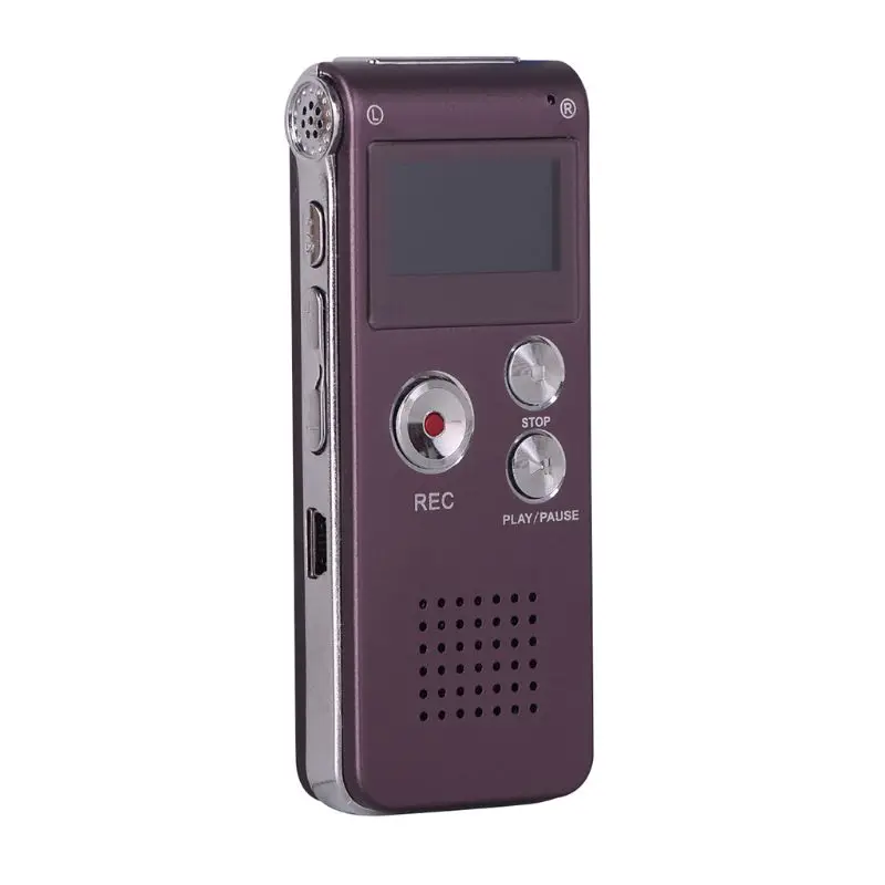 Красный 8GB Клип USB Цифровой диктофон аудио Диктофон Запись Ручка MP3 плеер - Цвет: Красный