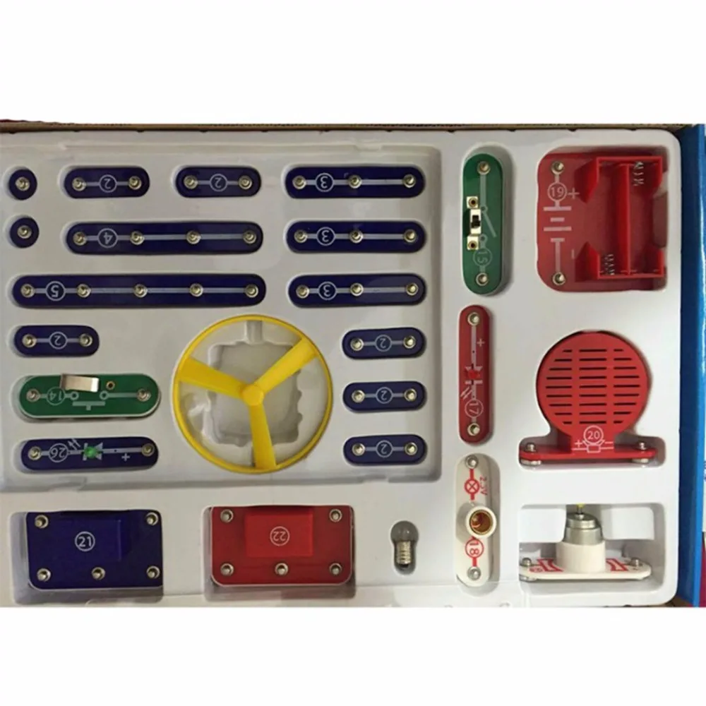 Абсолютно комбинированный РЕЖИМ цепи переключателя электроники Набор кубиков электрические развивающие сборочные игрушки для детей подарок