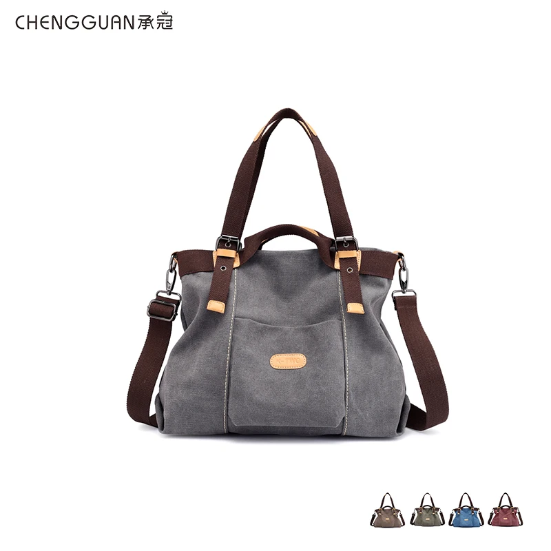 

Fashion quality chengguan 995 women Canvas bag durable Satchel Handbag Shoulder bag Retro Multi-function Female bag Shopping bag