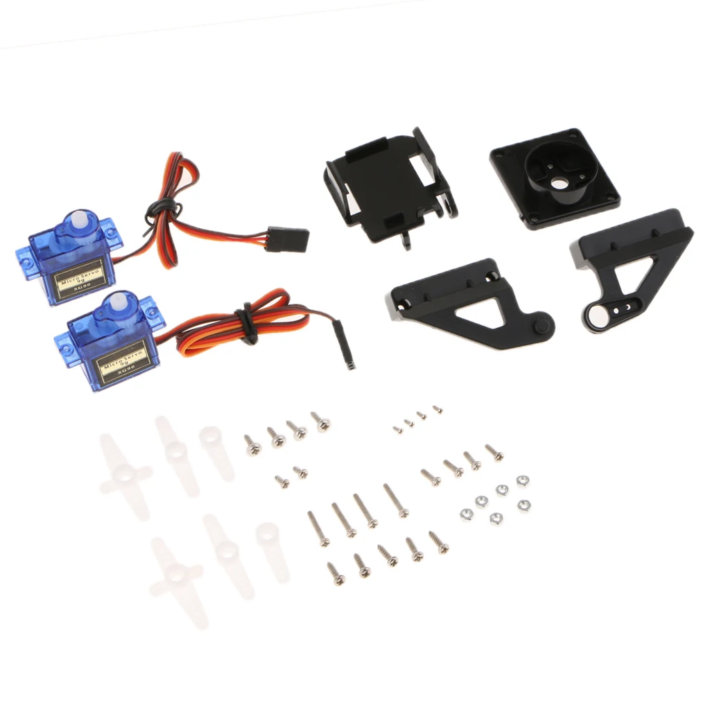 2x Servo Motor Camera Mount Two axis Platform For Airplane Boat