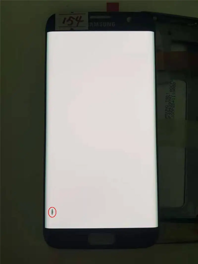 100%ORIGINAL 5.5'' AMOLED LCD for SAMSUNG Galaxy s7 edge G935 G935F Touch Screen Digitizer Display With Black Dots - Цвет: NO.154 Black