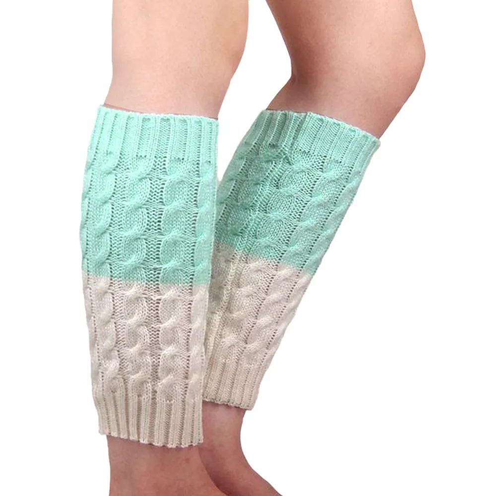 Woman Knitted Leg Warmers Socks Boot Cover guetre femme Keep Warm calentadores de mujer para invierno Fashion slouch socks