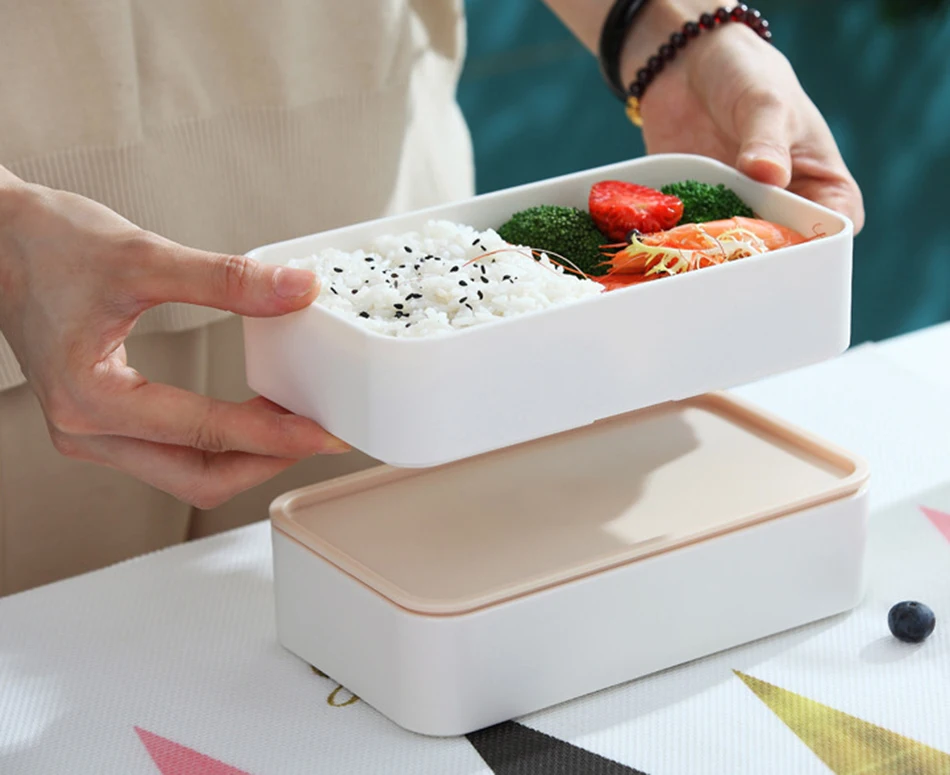 Ceramic Bento Lunch Box with Wooden Lid – InnerUnion