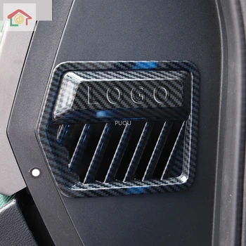 

Carbon Fiber Front Side Air Conditioner Outlet Vent Cover Trim Frame Sticker Accessories for Ford F150 Raptor 2020