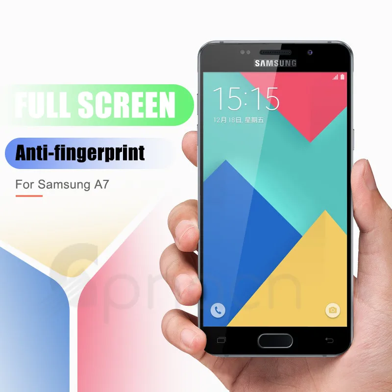 9D полное покрытие из закаленного стекла на для Samsung Galaxy A7 A5 A3 J3 J5 J7 S7 Защитная пленка для экрана