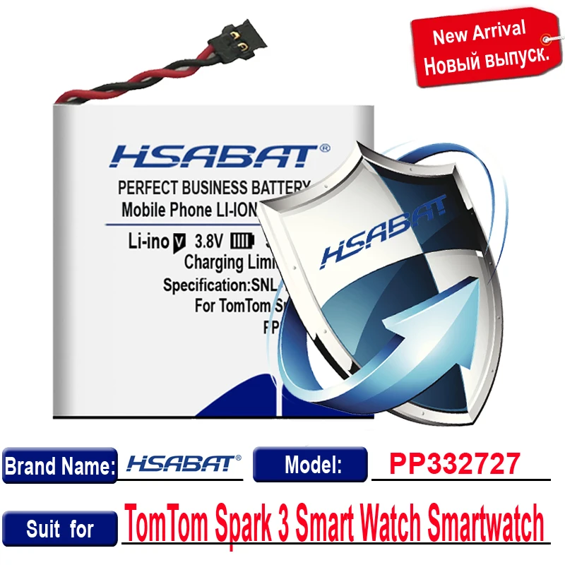 HSABAT WT-TTS3 Замена 520 мАч батарея для TomTom Spark 3 Смарт часы Smartwatch PP332727