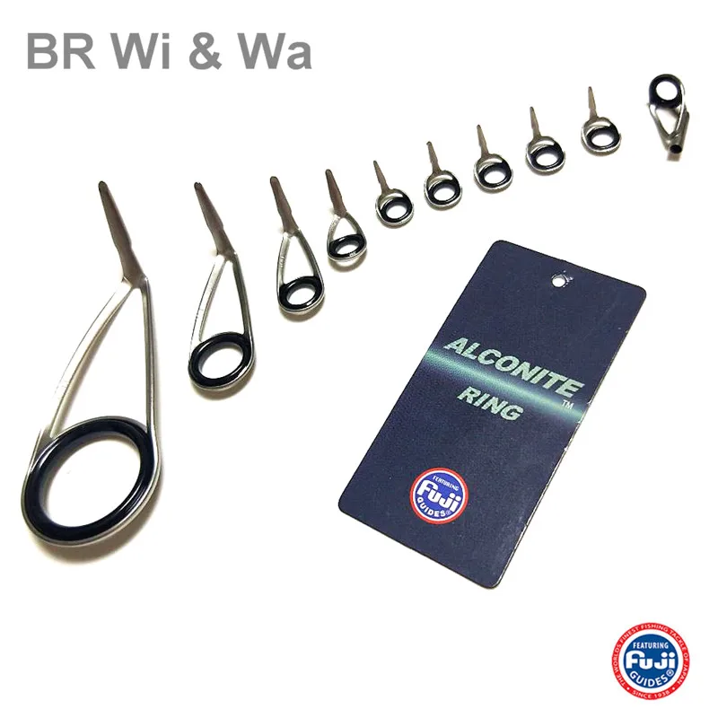 후지 KL 가이드 키트 농어 막대 낚싯대 고품질 가이드 키트 Alconite 링 가이드 세트 1 세트 10pcs 9.6g