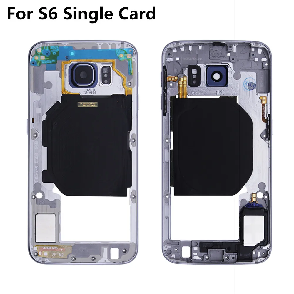 2 шт./лот оригинальная средняя рамка для корпуса Samsung Galaxy S6 G920F задняя панель |