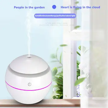 

Mini USB Air Humidifier Portable Ultrasonic Mist Humidifier Air Purifier LED Night Light Changeable Aroma Essential Oil Diffuser