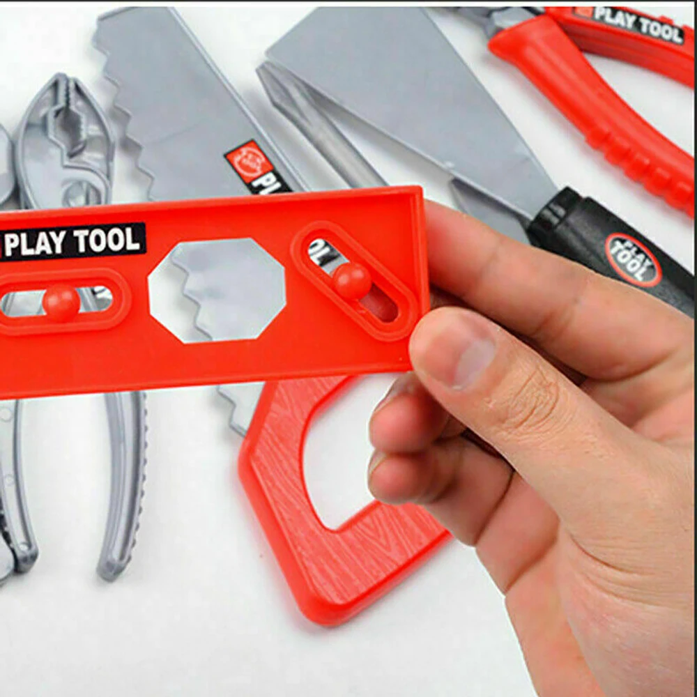 Conjunto de Ferramentas para Reparo de Simulação Colorida para Aprendizagem Brinquedos para Meninos Peças Caixa Engenharia Quebra-cabeças 44 10 Ferram. Brinq.