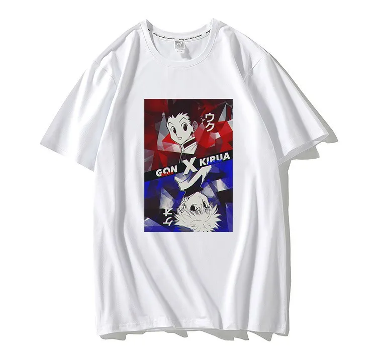 

Anime Hunter X Hunter Mens Boy T-shirt Killua Zoldyck Cool Tops Summer Tshirt Manga Tee Shirt Crew Neck Fitted Soft T-shirt