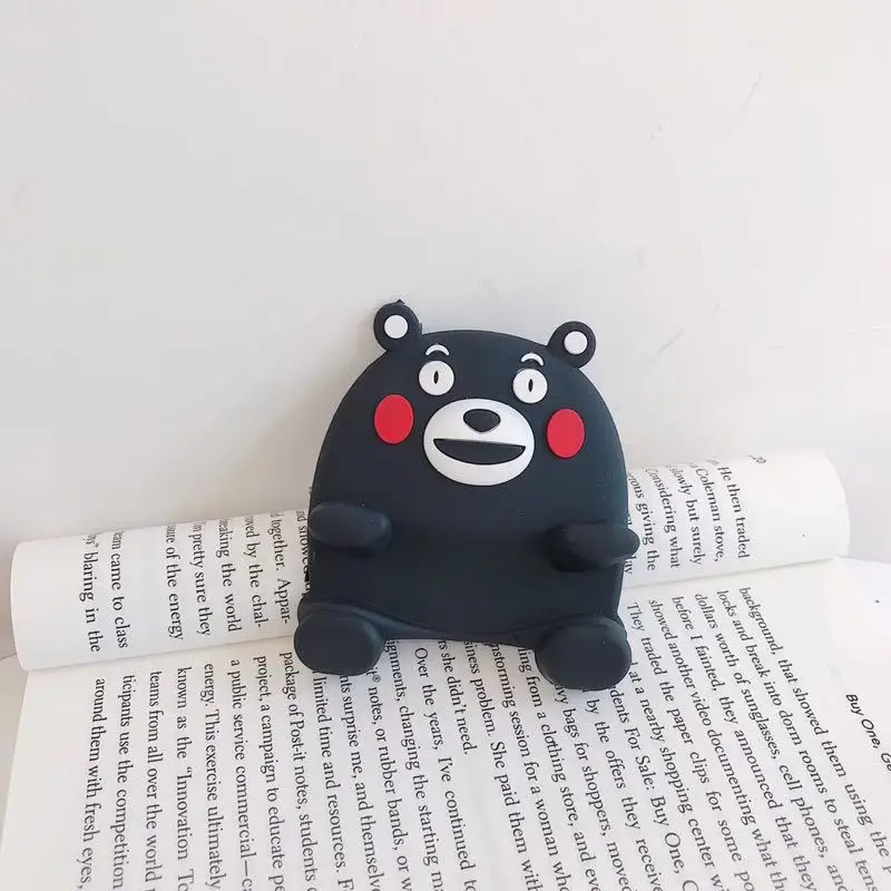 Держатель для телефона с милым мультяшным рисунком, подставка для мобильного телефона, кронштейн, дизайн с животным медведем, лягушкой, силиконовые аксессуары для телефона, держатель для смартфона - Цвет: 9