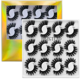 

New 12 pairs 6D natural false eyelashes fake lashes long makeup 3d mink lashes eyelash extension mink eyelashes for beauty