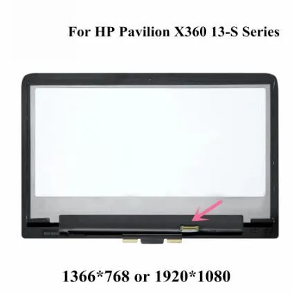 ЖК-дисплей 13 3 дюйма с сенсорным экраном в сборе для HP Pavilion x360 13-s 13-s122ds 13-s195nr 13-s100nj