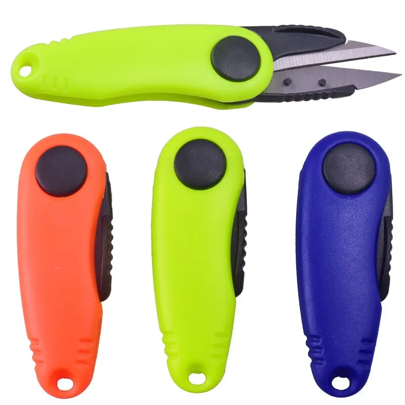 FLYSAND Folding Fishing Line Cut Clipper Shrimp-type Fishing Line Cutter  Clipper Nipper Hook Sharpener Fly Tying Tool Tackle