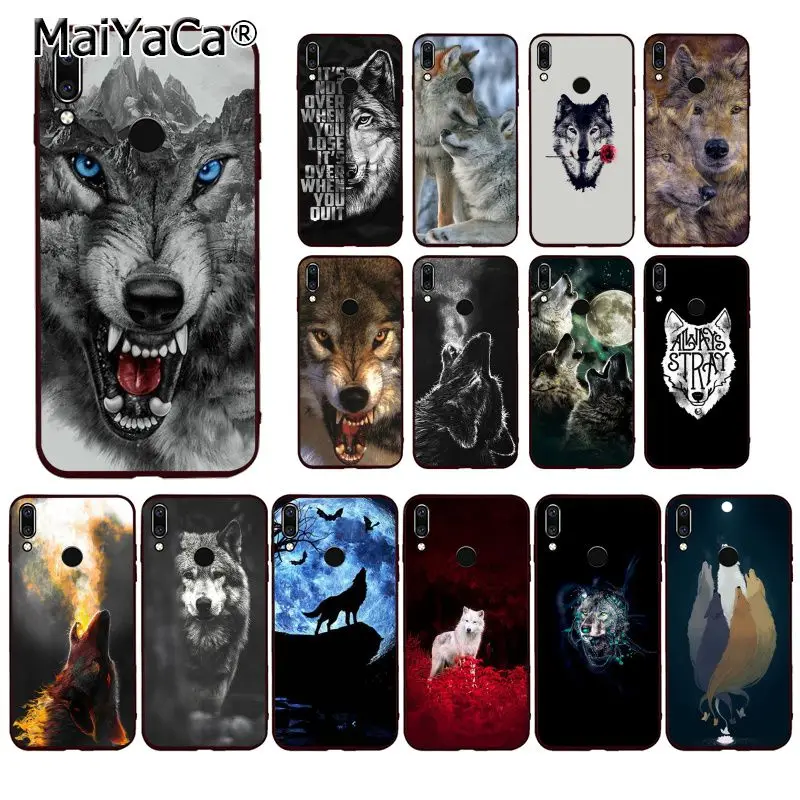 MaiYaCa волк животное чехол для телефона Huawei P20 P30 P20Pro P20Lite P30Lite Psmart P10 P40 | Мобильные