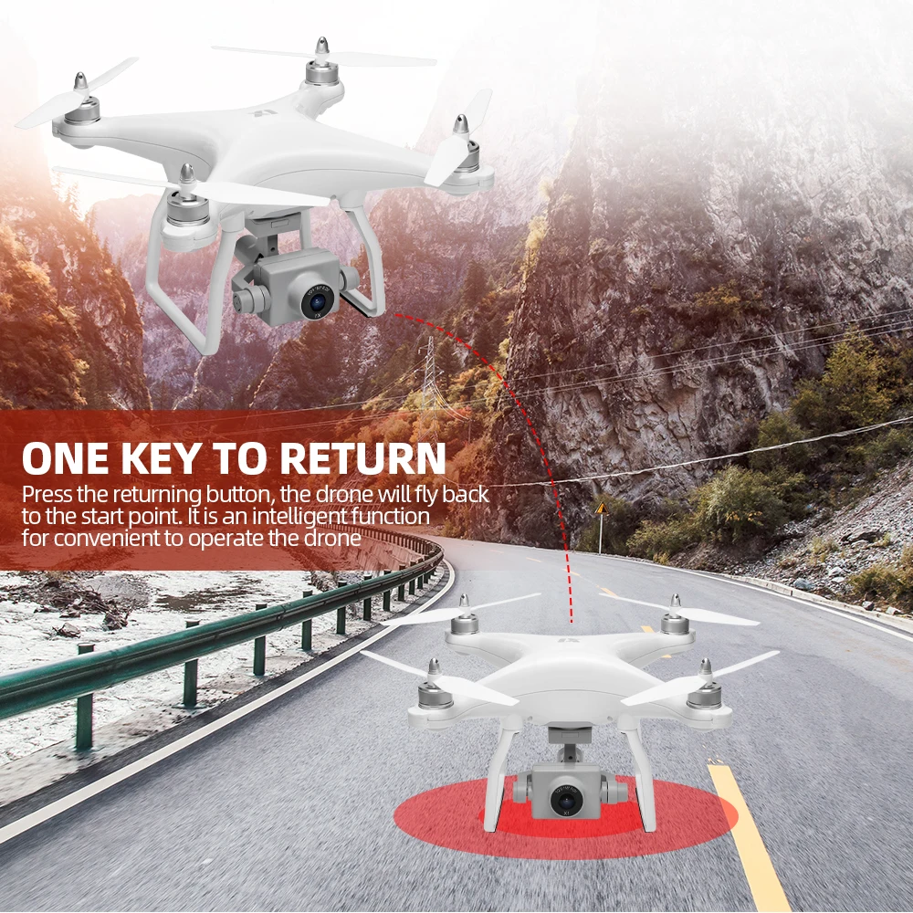 WLtoys XK X1 Радиоуправляемый Дрон с камерой 1080P 5G Wifi FPV 2 оси самостабилизирующийся карданный бесщеточный двигатель gps возврат 17 мин Время полета