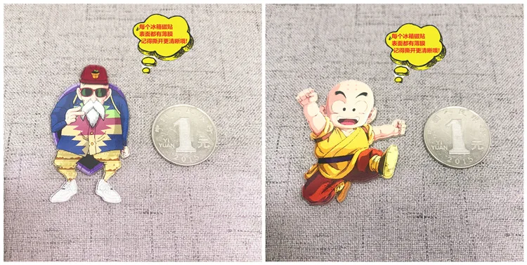 Милый мультфильм DRAGON BALL магниты на холодильник высококачественная акриловая краска магниты на холодильник Супер Saiyan магниты на холодильник