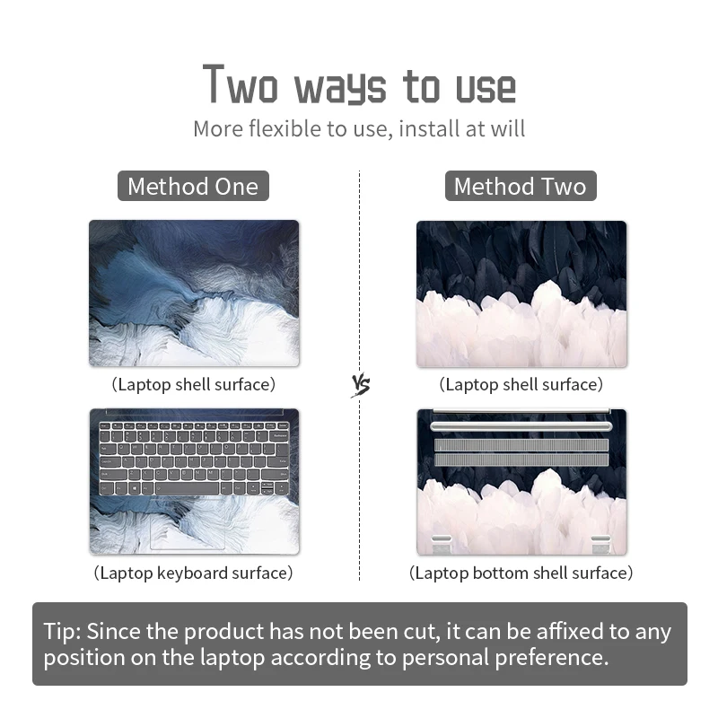 DIY Marble Laptop Skins Notebook Stickers PVC Skin 11.6\