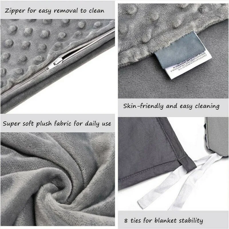 1 шт. бархатный пододеяльник для утяжеленного одеяла толстый пододеяльник для сенсорной терапии глубокий сон тревога облегчение
