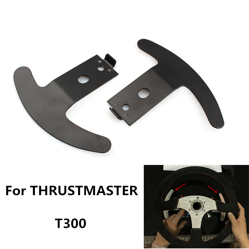 

Fits 13-14 inch flat steering wheel for THRUSTMASTER T300 Modification Heavy Duty Paddle Shifters Wheel UPGRADE racing game