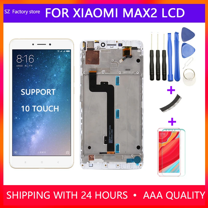 Сменный экран 6 44 дюйма для Xiaomi Mi Max2 ЖК дисплей и дигитайзер сенсорного экрана в