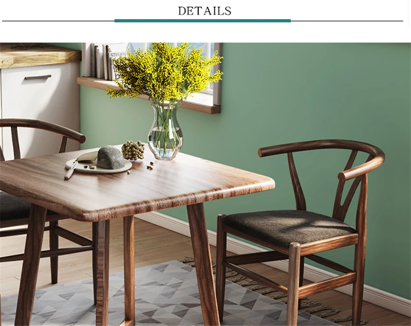 Мебель из цельного дерева для ресторана, подходит для стульев, деревянных стульев для макияжа, кухонных стульев в китайском стиле, мебель для гостиной