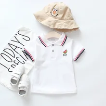 BD38 mu/ ; коллекция года; сезон лето; детское цельнокроеное модное платье с короткими рукавами с рисунком арбуза, банана, авокадо